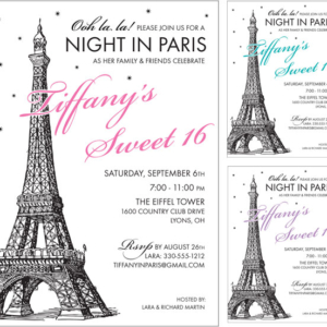 Paris Party Invitation