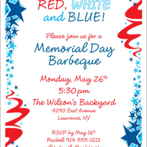 Patriotic Party Invitation