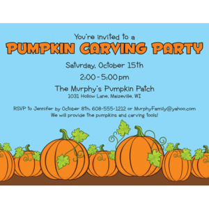 Pumpkin Party Invitation