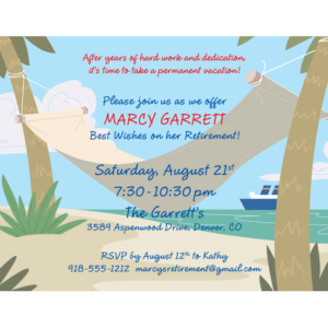 A Retirement Party Invitation
