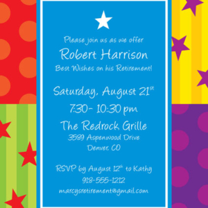A Retirement Celebration Party Invitation