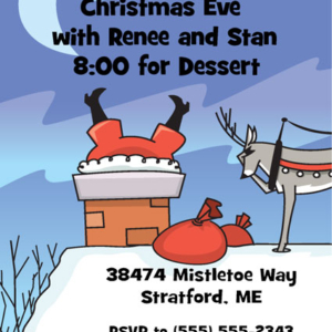 Christmas Santa Oops! Invitation