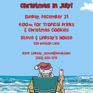 Christmas in July Invitation