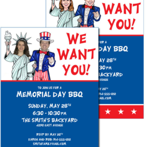 A Patriotic ''Add a Face'' Invitation
