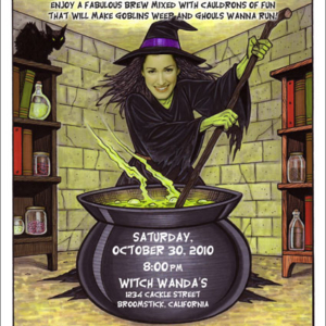 Halloween "Add a Face" Invitation, Witch