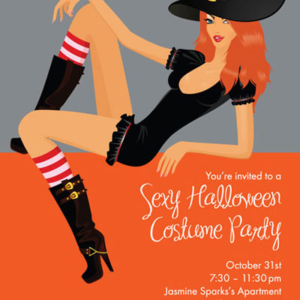 Halloween Sexy Party Invitation
