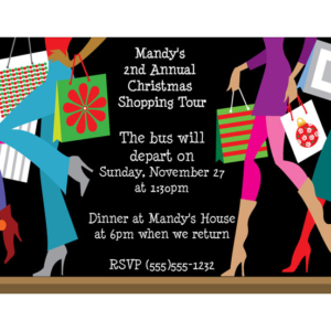Christmas Shopping Invitation