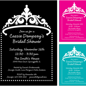 Tiara Shower Invitation