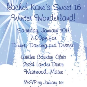 Winter Wonderland Invitation