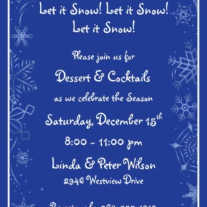 Winter Theme Invitation