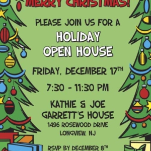 Christmas Tree Invitation