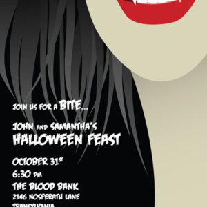 Halloween Vampire Invitation