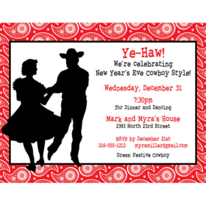 Western Hoedown Invitation