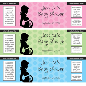 Baby Shower Mommy Water Bottle Label