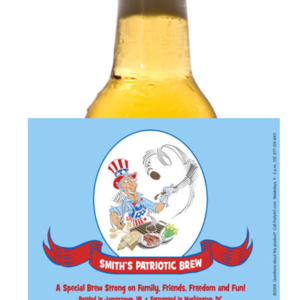 American Patriotic Beer Bottle Label