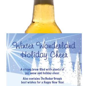 Winter Beer Bottle Label