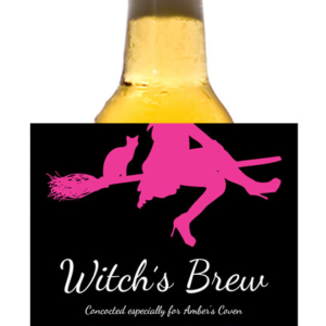 Ghoul's Night Out Halloween Theme Beer Bottle Label
