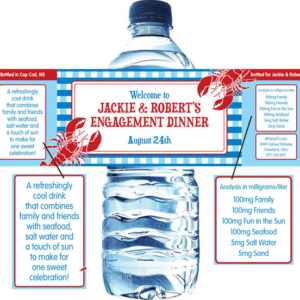 Lobster Water Bottle Label