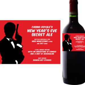 Casino Royale Wine Champagne Bottle Label