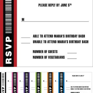 Backstage Pass RSVP Card