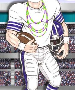 Mardi Gras Super Bowl Photo Op