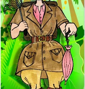 Jungle Safari Woman Photo Op