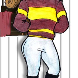 Kentucky Derby Theme Jockey, Horse Racing Photo Op
