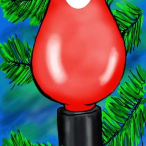Christmas Tree Bulb Party Photo Op Stand In