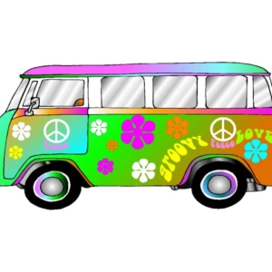 Hippie Retro, VW Bus Photo Op