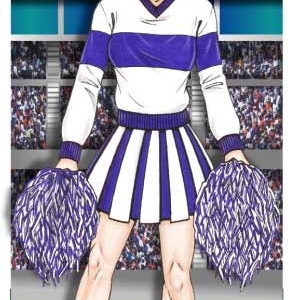 Cheerleader Photo Op Stand In