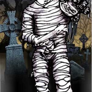 Halloween Photo Op, Mummy