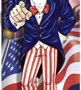 Uncle Sam Patriotic Male Photo Op Stand In