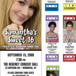 Colors Photo Ticket Invitation