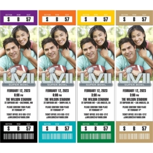 Photo Ticket Invitations