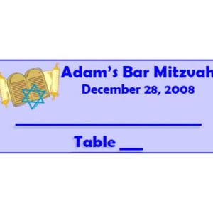 Bar/Bat Mitzvah Seating Card