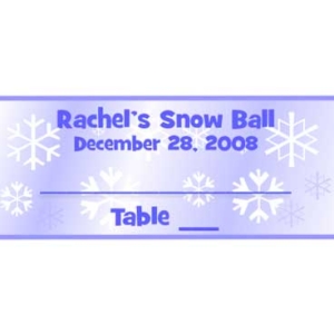 Snow Seating Card