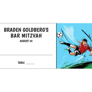 Soccer Boy Seating Card