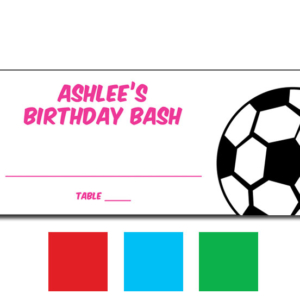 Soccer Girl Seating Card