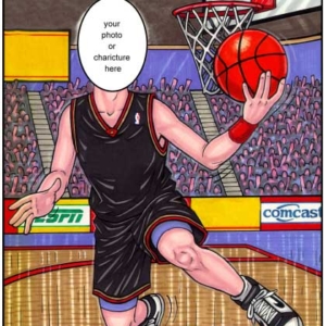 Basketball Semi Custom Caricature
