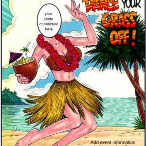 Beach Female Semi Custom Caricature