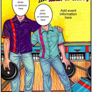Bowling Semi Custom Caricature