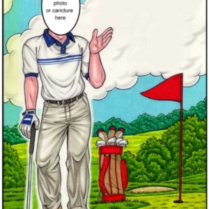 Golf Semi Custom Caricature