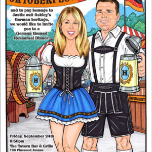 Oktoberfest Couple Invitation, Add Your Face