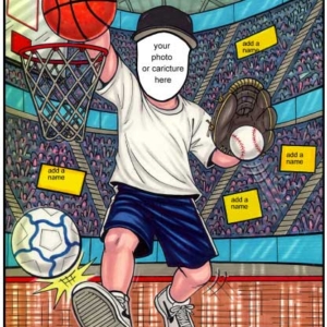 Sports Player Semi Custom Caricature