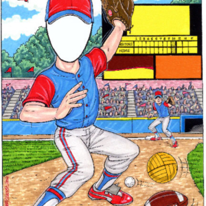 Sports Lover Semi Custom Caricature