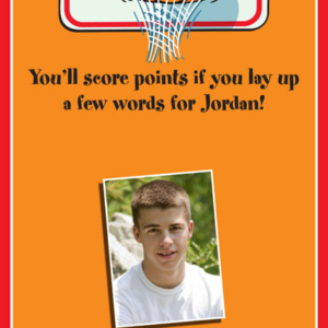 Basketball Hoops Theme Sign In Board