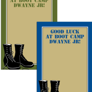 Boot Camp Theme Sign In Board