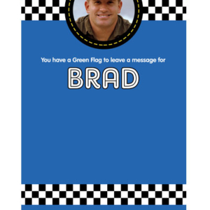 Car Racing Theme Sign In Board