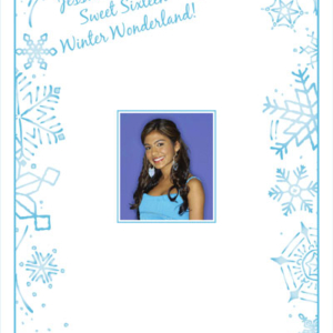 Snow Theme Party Sign in Board
