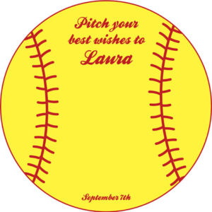 Softball Theme Sign In Board